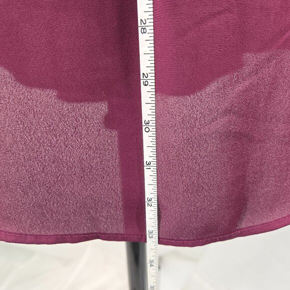 810-2 Torrid Purple/Burgandy Harper ¾ sleeve hi-low Tunic Blouse Size 2 18/20 - Picture 9 of 12